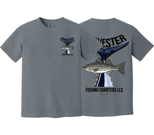 Harvester Fishing Charters - Granite Cotton Short Sleeve Shirt