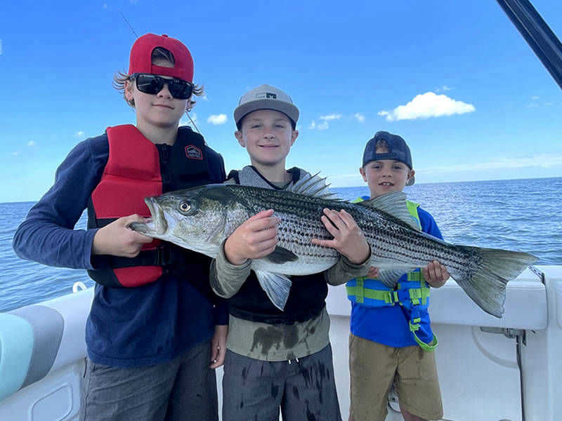 Harvester Fishing Charters - Stiper Fishing in Rye NH for kids