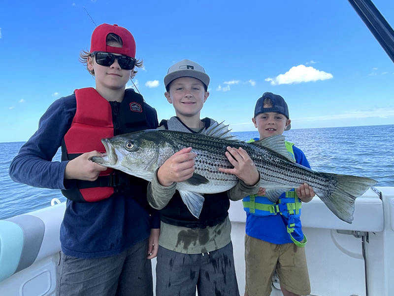Harvester Fishing Charters - Stiper Fishing in Rye NH for kids